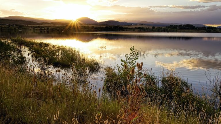 Loveland Colorado landscape showing a Lake